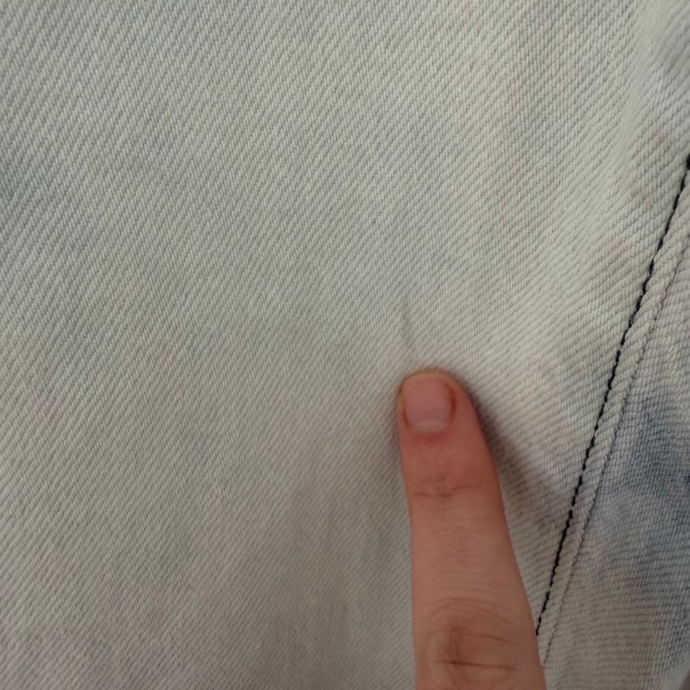 L AGENCE June Ultra High Rise Cropped Jeans Light Wash Tie Dye Size 30 - Picture 4 of 10